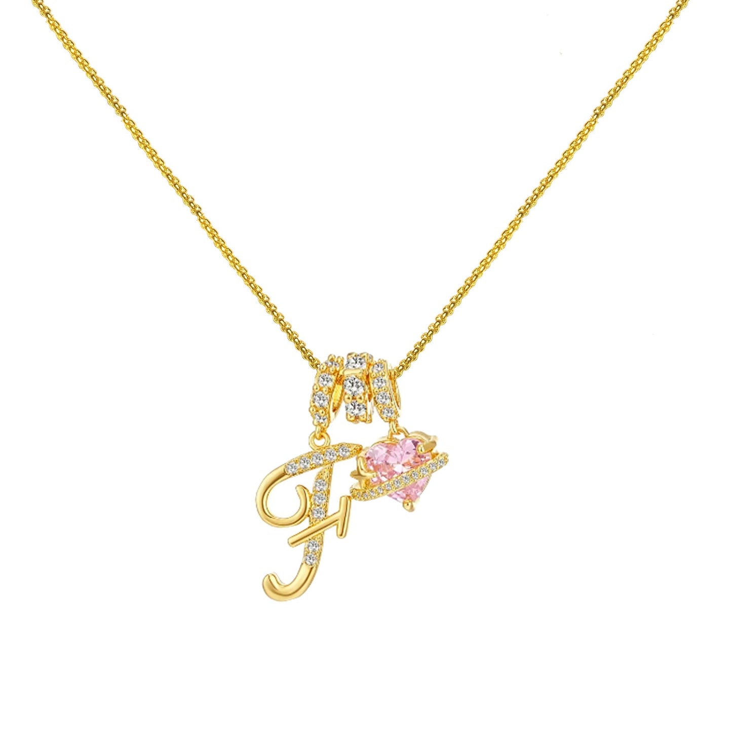 Collar de Letras de Oro de la A a la Z