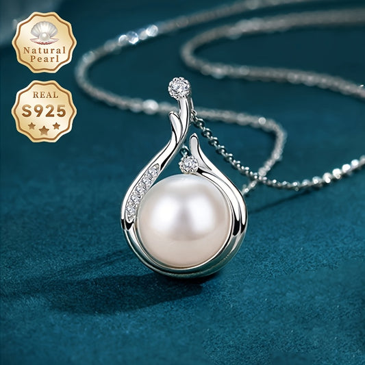 Pearl Teardrop Necklace and Earring Set