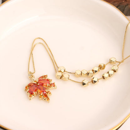 Collar de Hoja de Arce