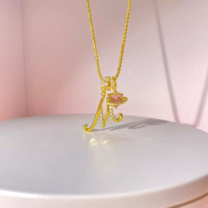 Collar de Letras de Oro de la A a la Z