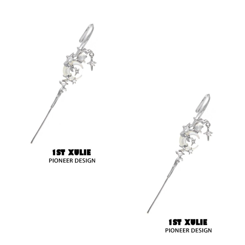 MYTH OF THE MOON 18K Platinum /24K Gold Ear Hook Needle Piercing Earring™