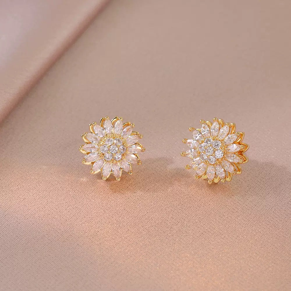 Conjunto de Joyas Estado de Girasol – Diseño Giratorio