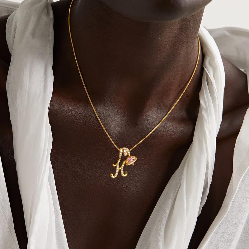 Collar de Letras de Oro de la A a la Z