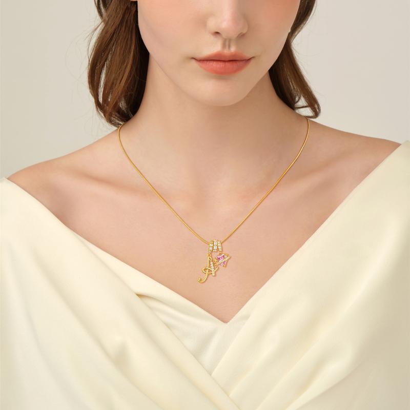 Collar de Letras de Oro de la A a la Z