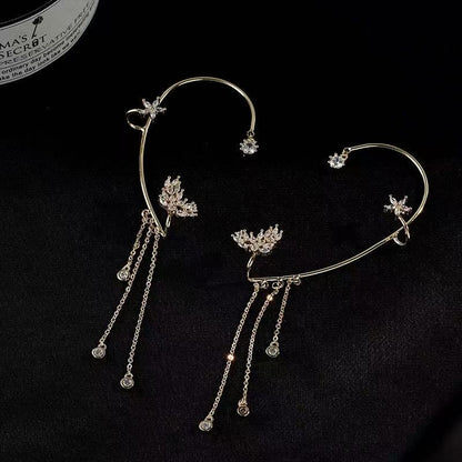 Tassel Butterfly Ear Cuffs
