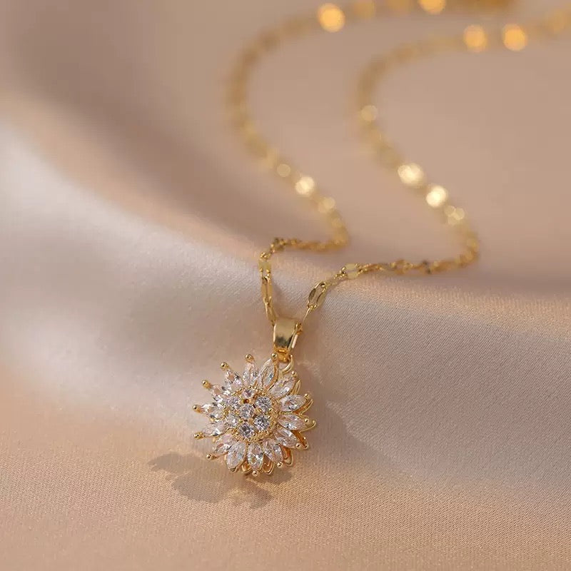 Conjunto de Joyas Estado de Girasol – Diseño Giratorio