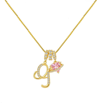 Collar de Letras de Oro de la A a la Z