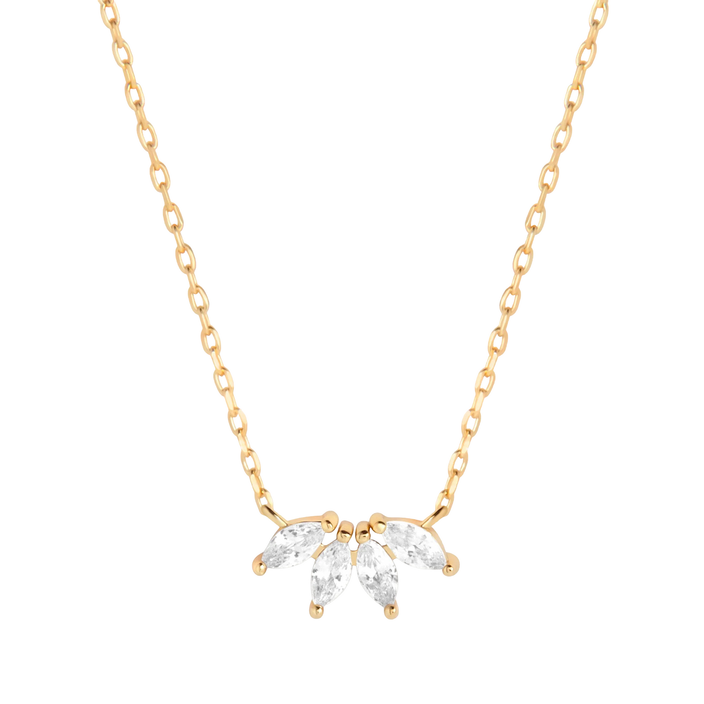 Collar de Cristal Marquesa de Plata 925