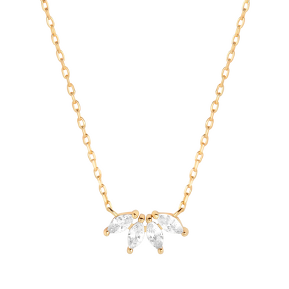 Collar de Cristal Marquesa de Plata 925