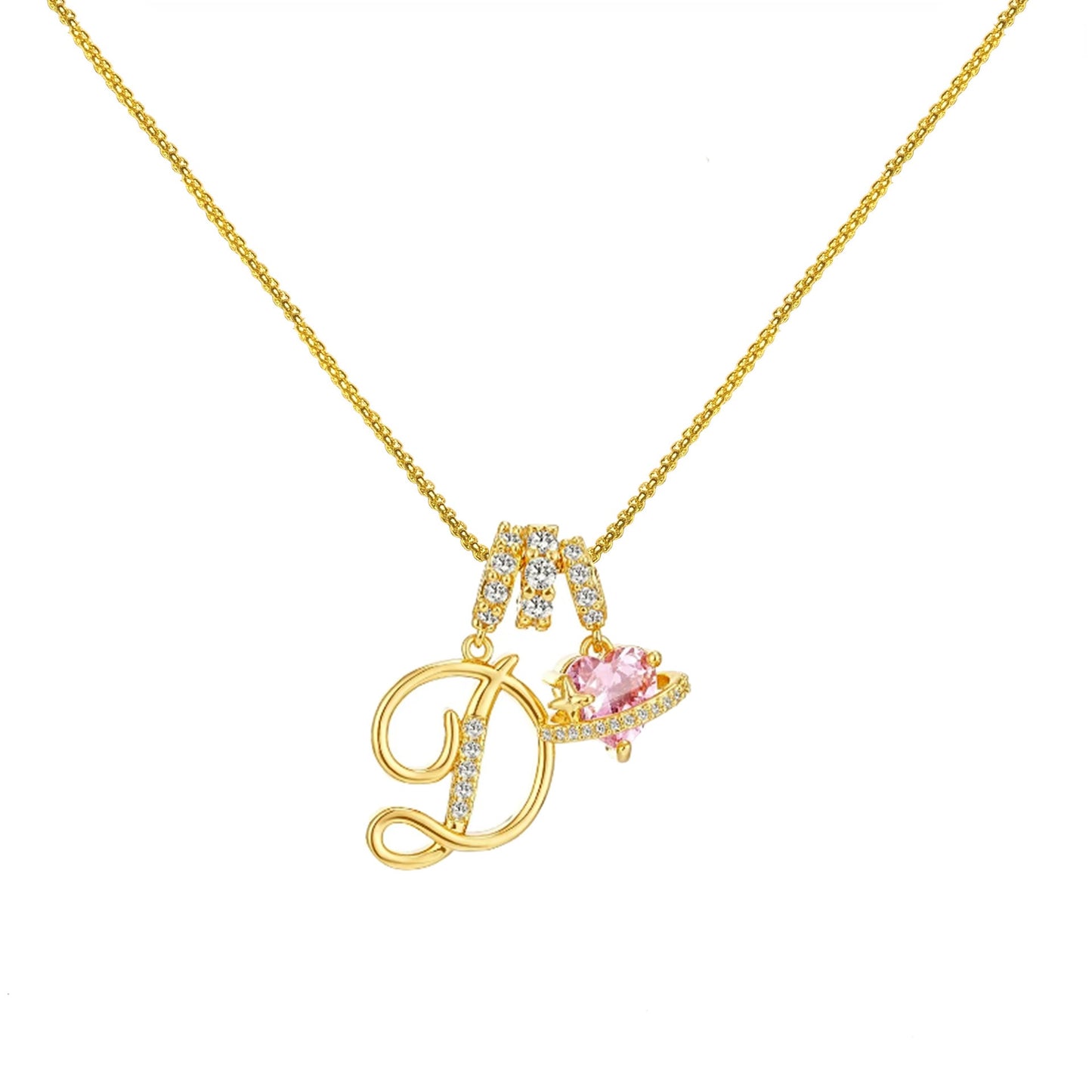 Collar de Letras de Oro de la A a la Z