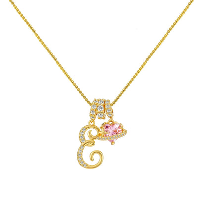 Collar de Letras de Oro de la A a la Z