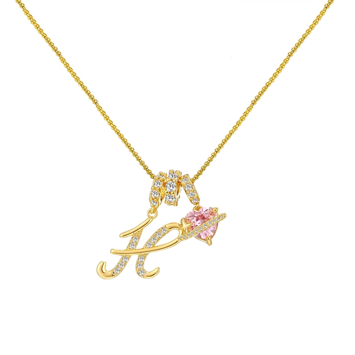 Collar de Letras de Oro de la A a la Z