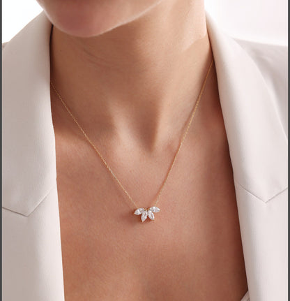 Collar de Cristal Marquesa de Plata 925