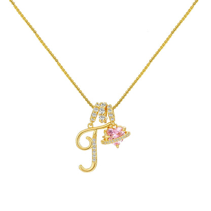 Collar de Letras de Oro de la A a la Z