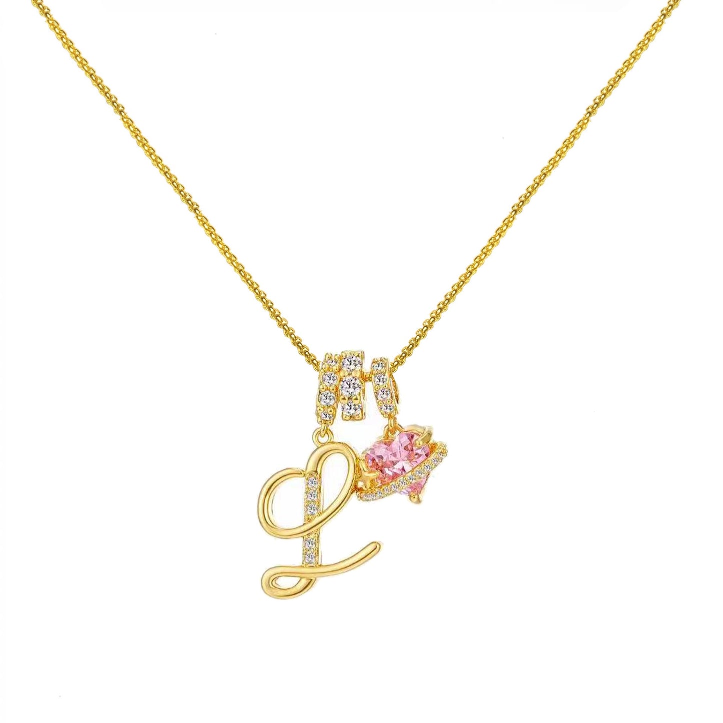 Collar de Letras de Oro de la A a la Z