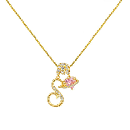 Collar de Letras de Oro de la A a la Z