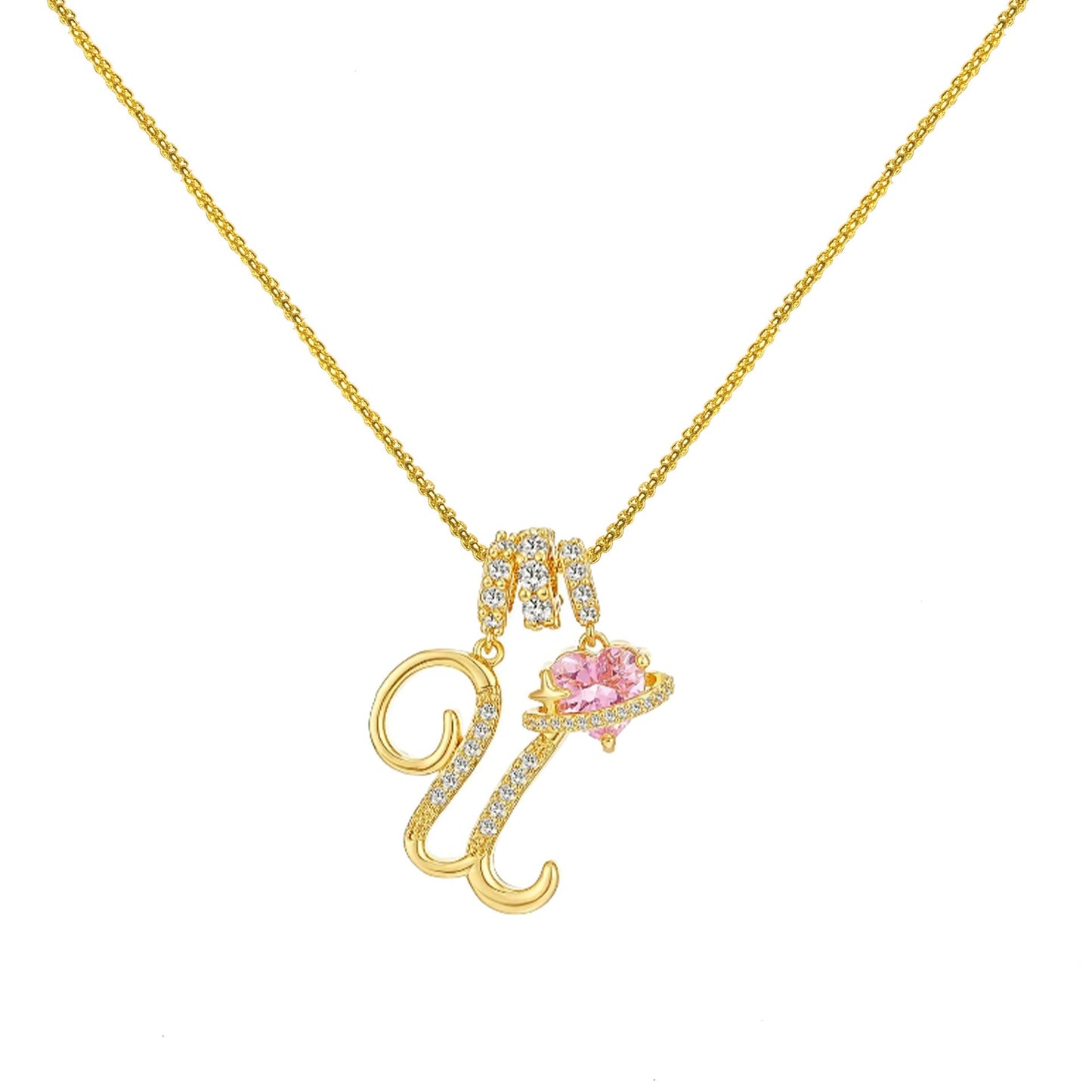 Collar de Letras de Oro de la A a la Z