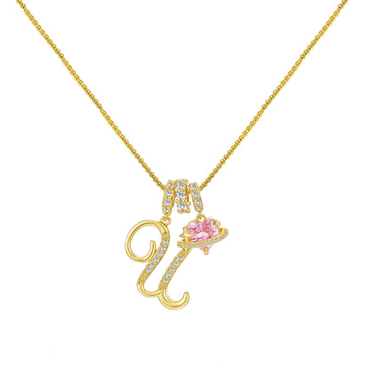 Collar de Letras de Oro de la A a la Z