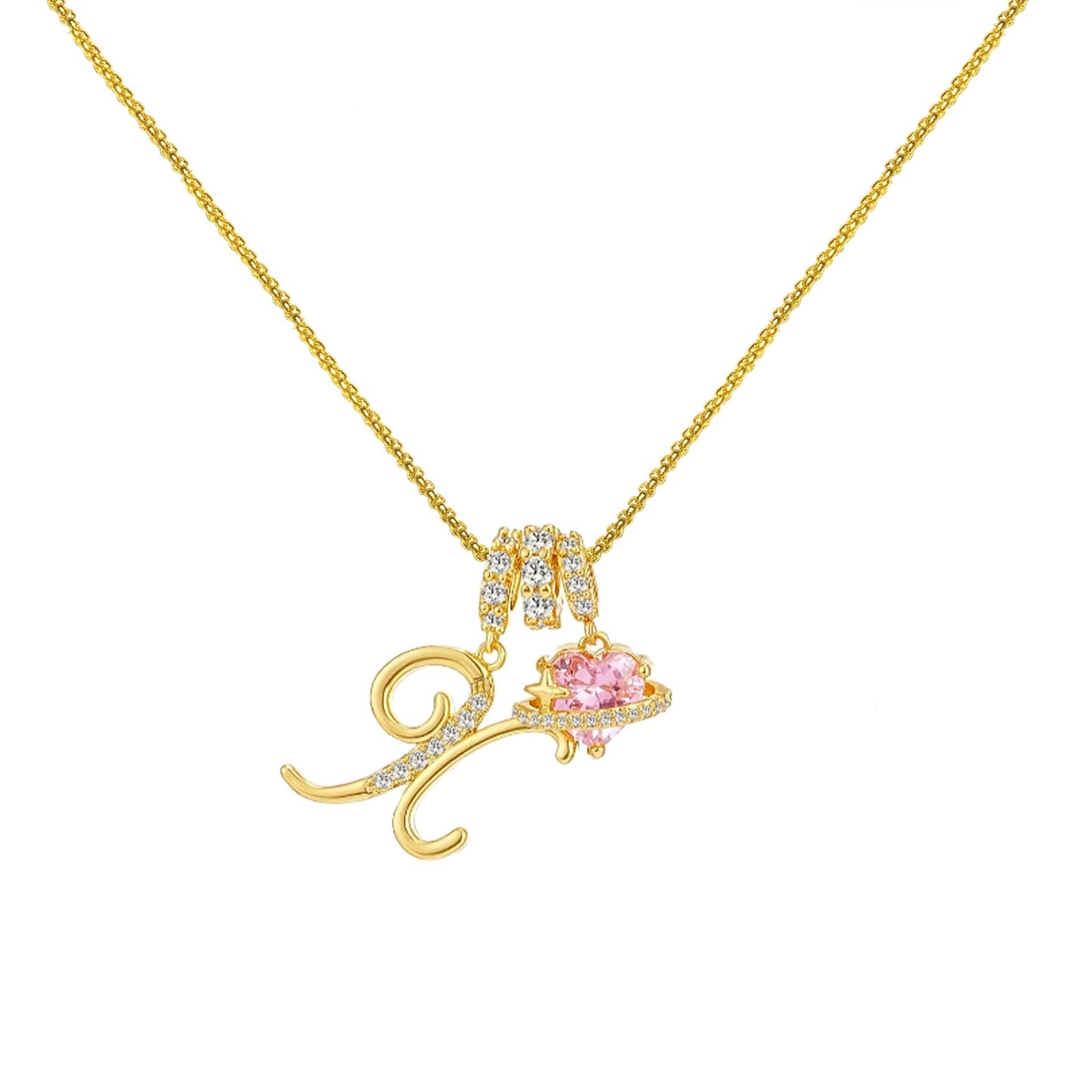 Collar de Letras de Oro de la A a la Z