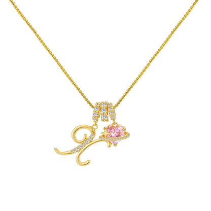 Collar de Letras de Oro de la A a la Z